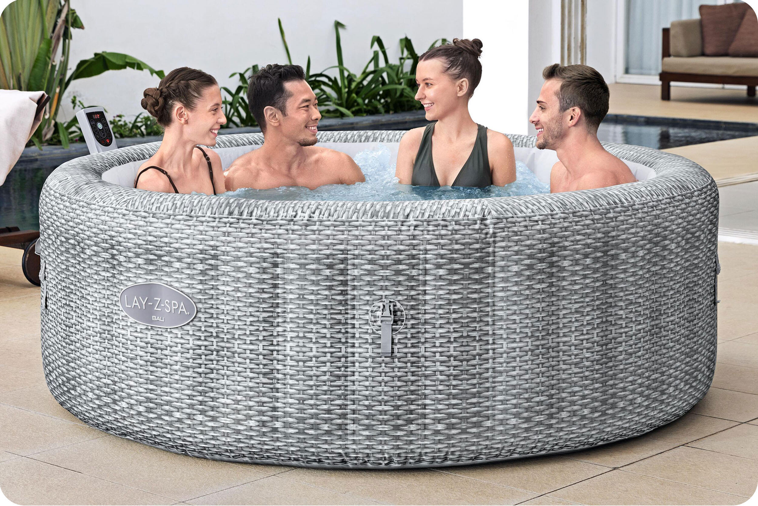 Dmuchane Lay-Z SPA ogrodowe AirJet Bali hydromasaż Bestway 6-osobowe WIFI 3/7