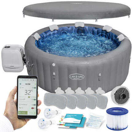 Dmuchane SPA ogrodowe Bestway HydroJet Pro Santorini WIFI 7 osób