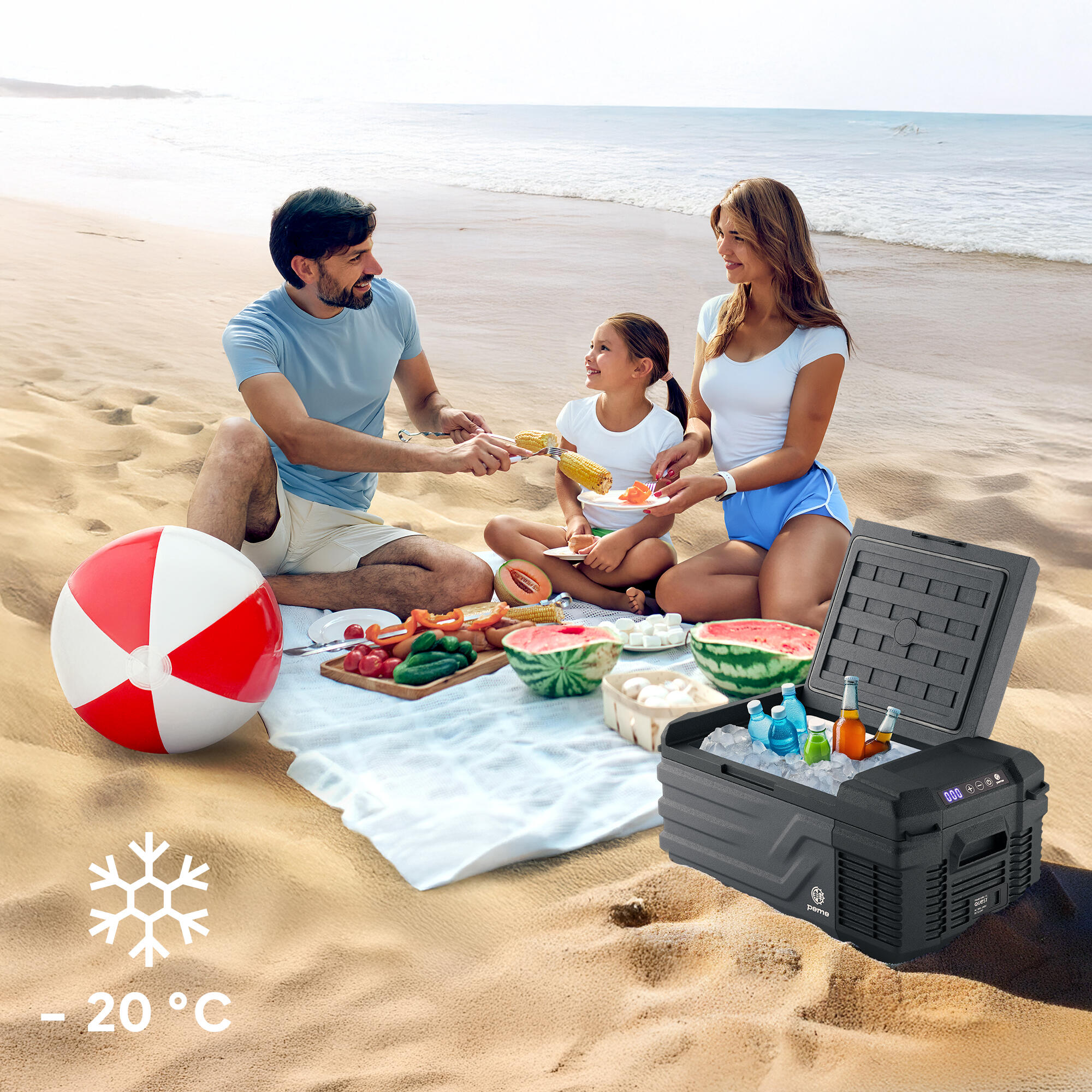 Frigo Portatile Peme Quest 15 12/230v caldo/freddo per campeggio 3/7