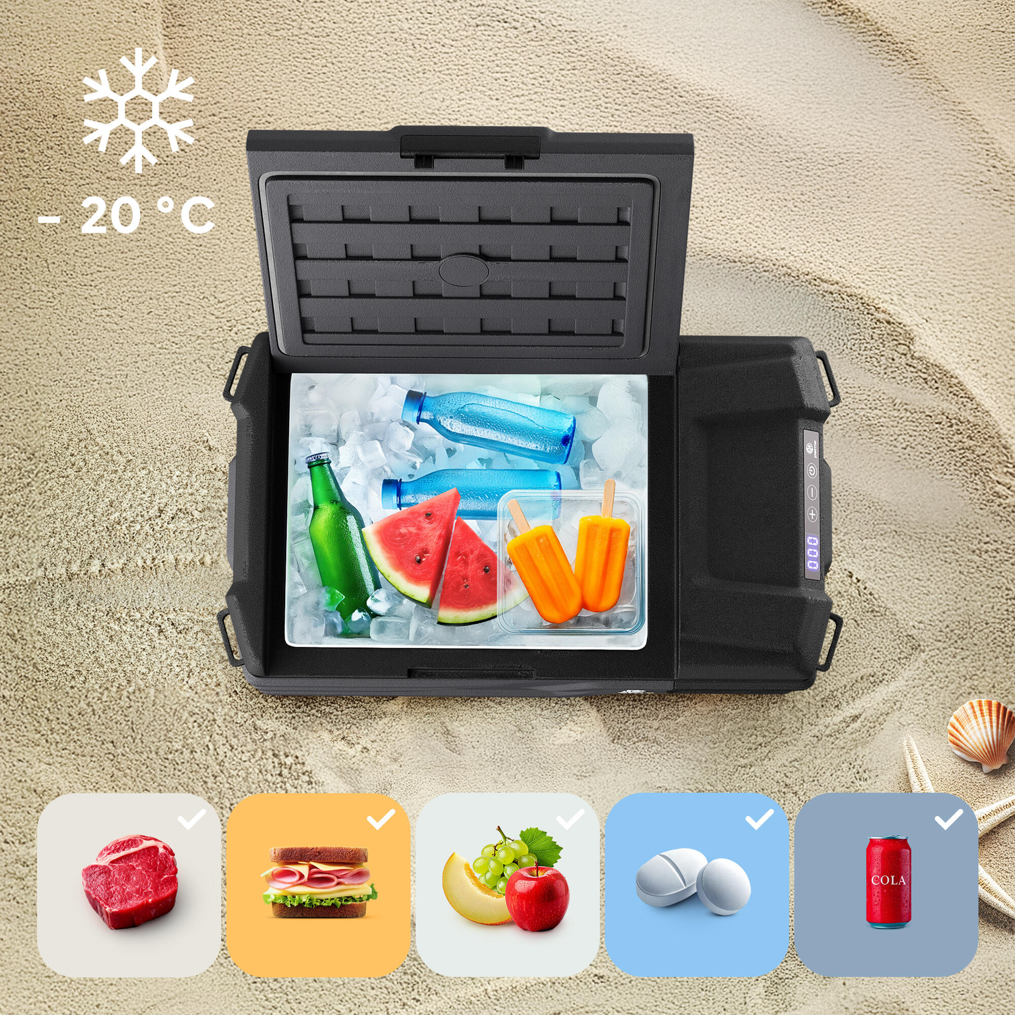 Frigo Portatile Peme Quest 15 12/230v caldo/freddo per campeggio 4/7