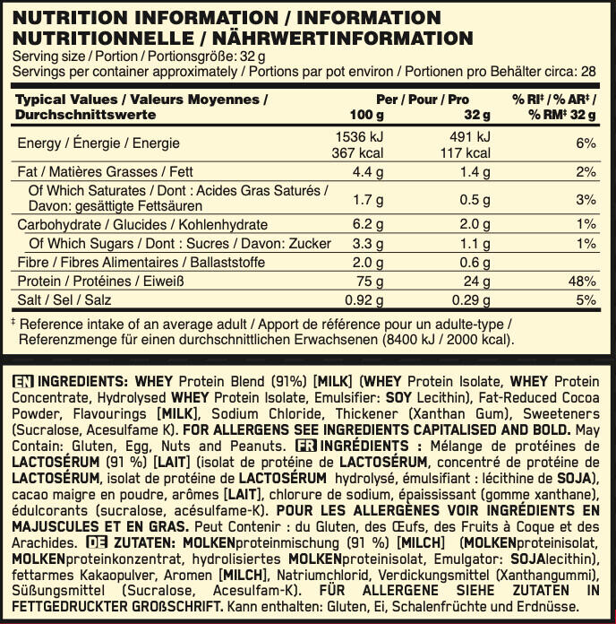 Whey isolate - Gold Standard 100% Whey - Chocolat Noisette 3/7