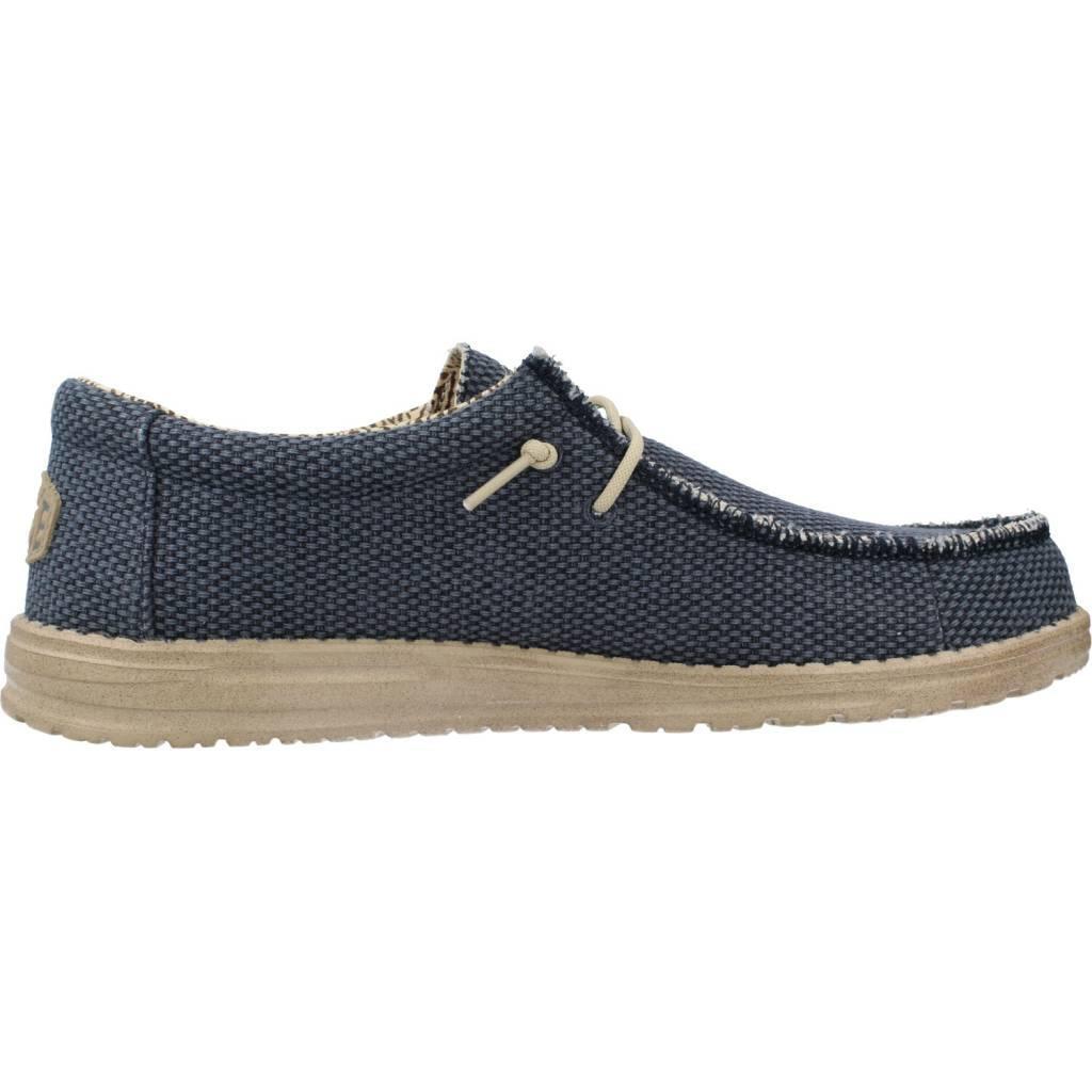 Canvas Sneakers Heren Hey Dude Wally Braided Blauw 4/6