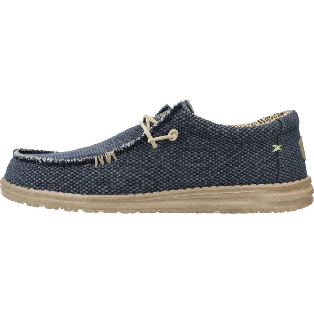 Canvas Sneakers Heren Hey Dude Wally Braided Blauw 2/6