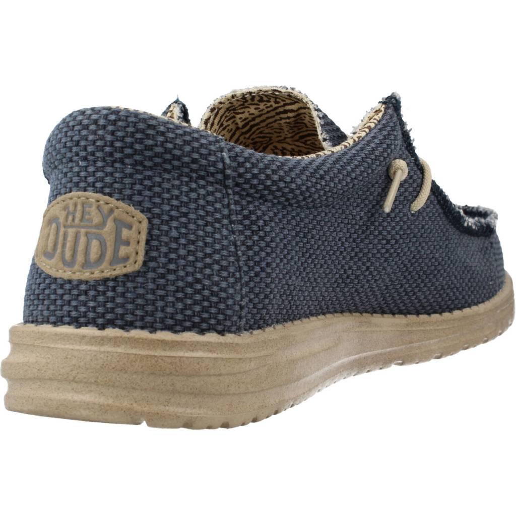 Canvas Sneakers Heren Hey Dude Wally Braided Blauw 3/6
