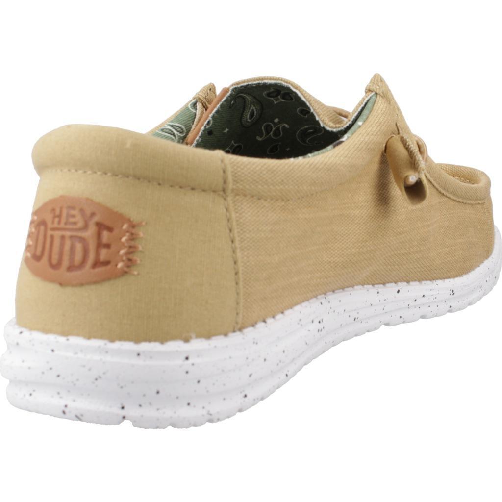 Scarpe Da Ginnastica Hey Dude Modello Wally Washed Canvas Colore Giallo 3/5