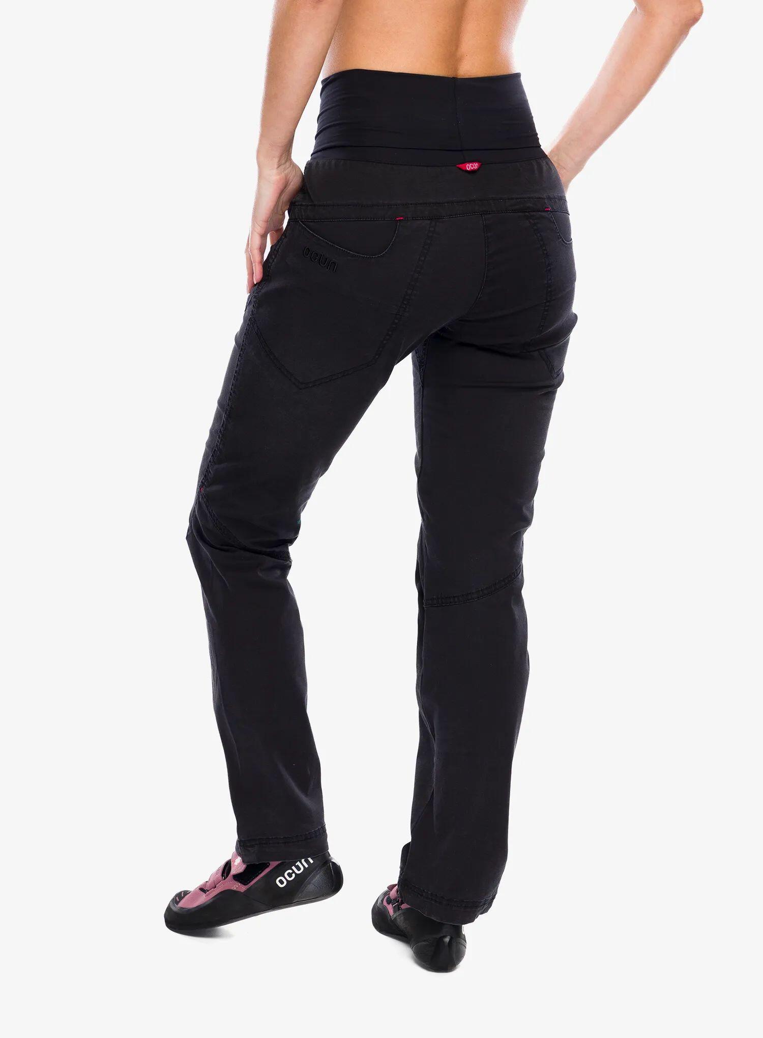 Pantalon escalade femme Ocún Noya Organic Jeans noir coton biologique extensible 4/7