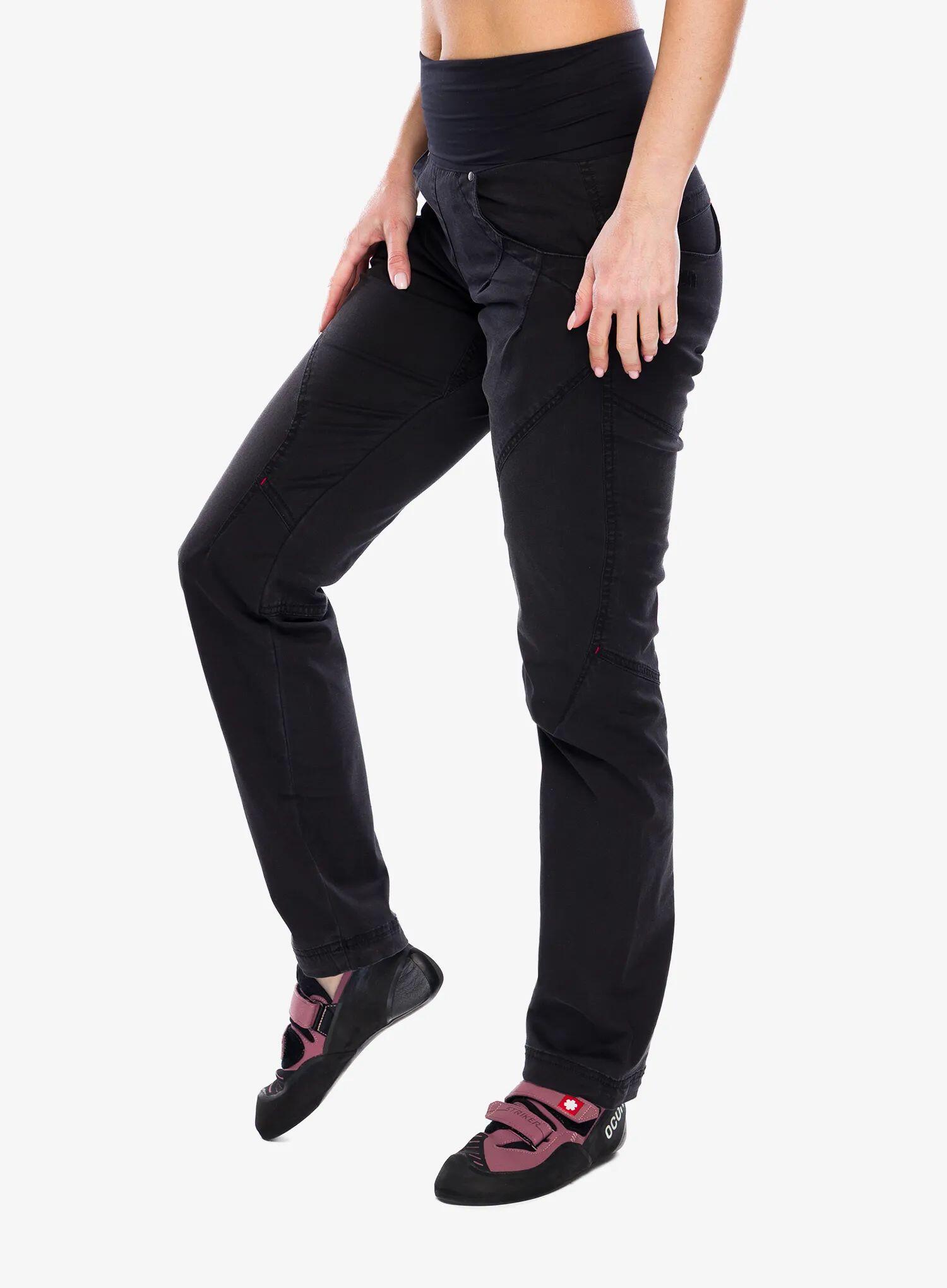 Pantalon escalade femme Ocún Noya Organic Jeans noir coton biologique extensible 3/7