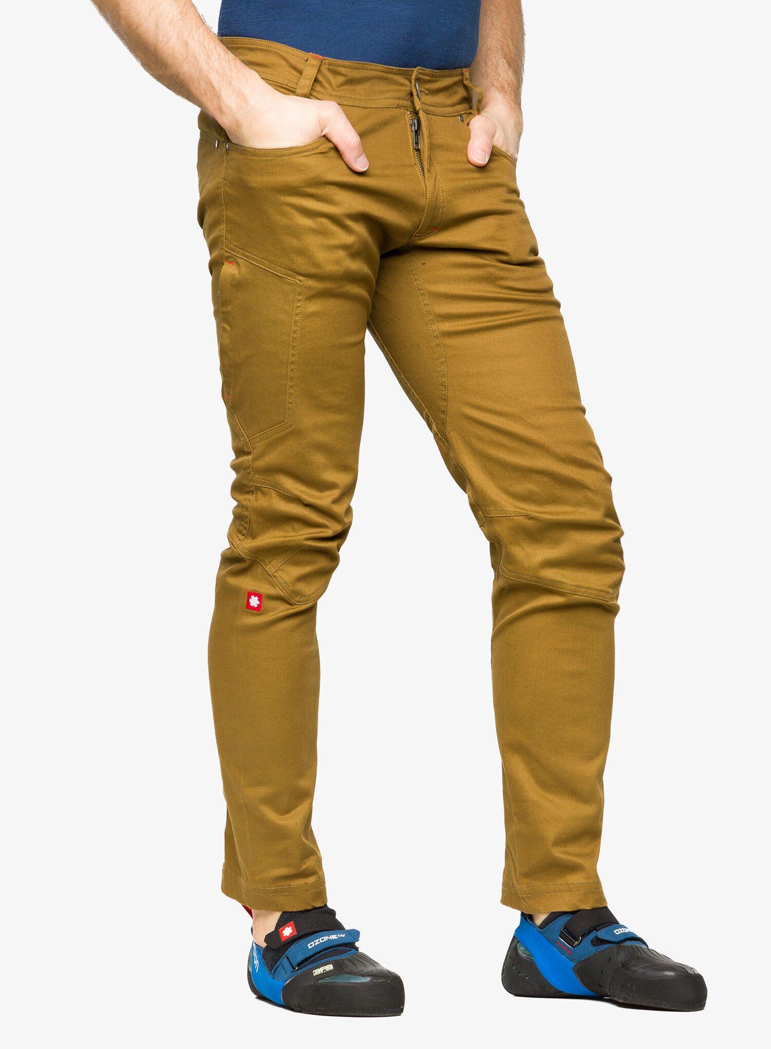 Pantalon homme Ocún Cronos ergonomique, tissu extensible, 69% coton, poches 3/7