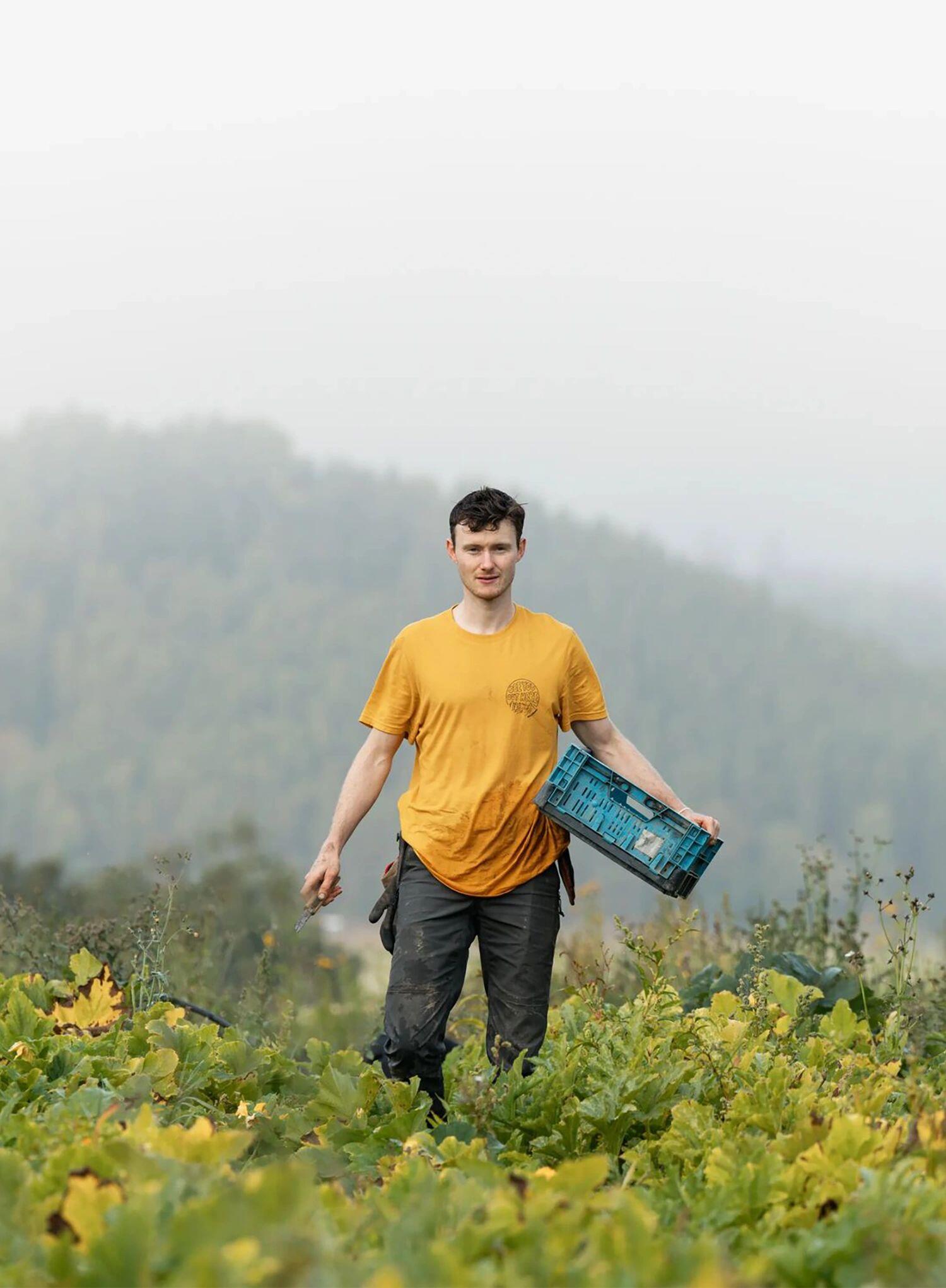 Koszulka bawełniana męska Fjallraven Hemp Blend Out Here T-shirt 4/4