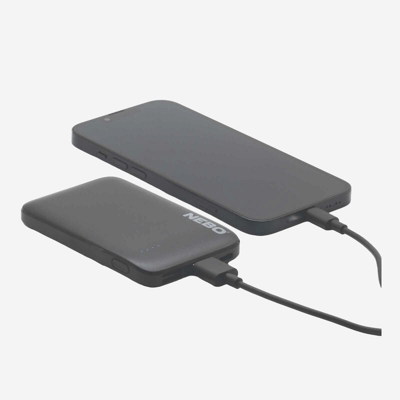 Batterie Externe NEBO 5K – 5000mAh - Charge Rapide USB-C - Powerbank Compacte