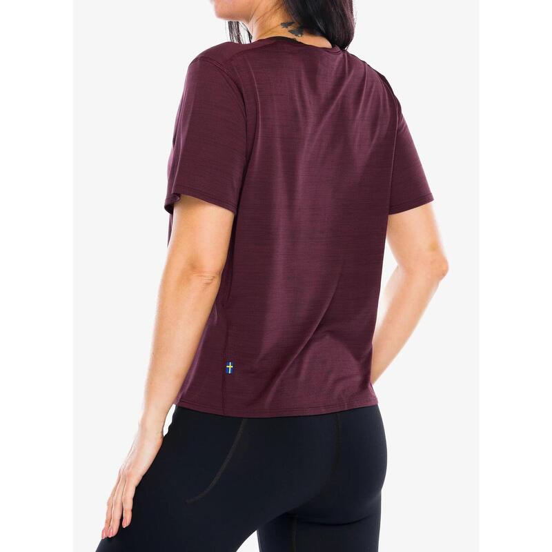 Tricou pentru sport, cu maneci scurte Abisko Lite SS W femei