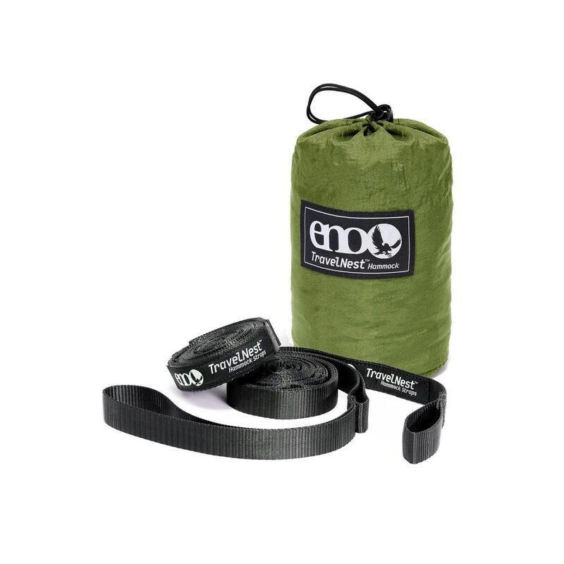Hamak turystyczny ENO TravelNest Hammock & Straps Combo - moss