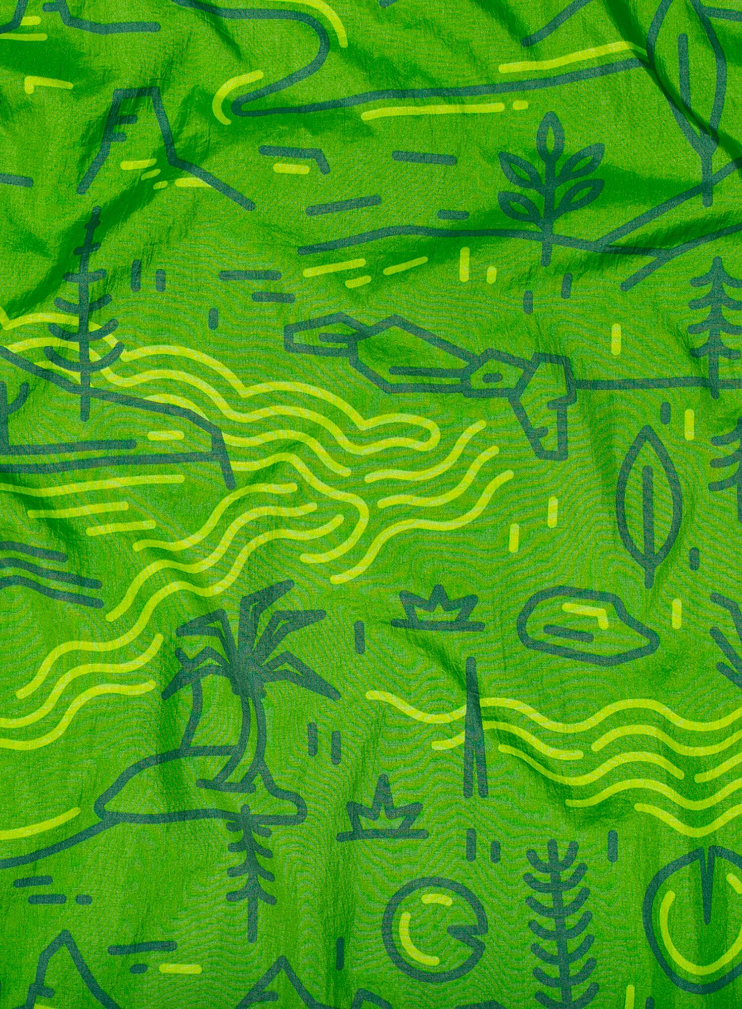 Hamak ENO DoubleNest Print Giving Back Hammock - outside lnt/charcoal 3/7