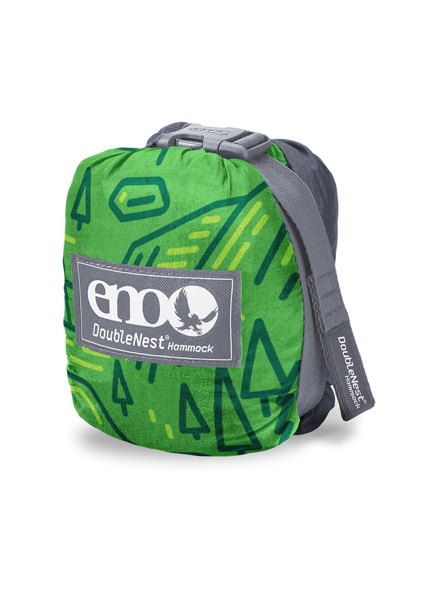 Hamak ENO DoubleNest Print Giving Back Hammock - outside lnt/charcoal 2/7