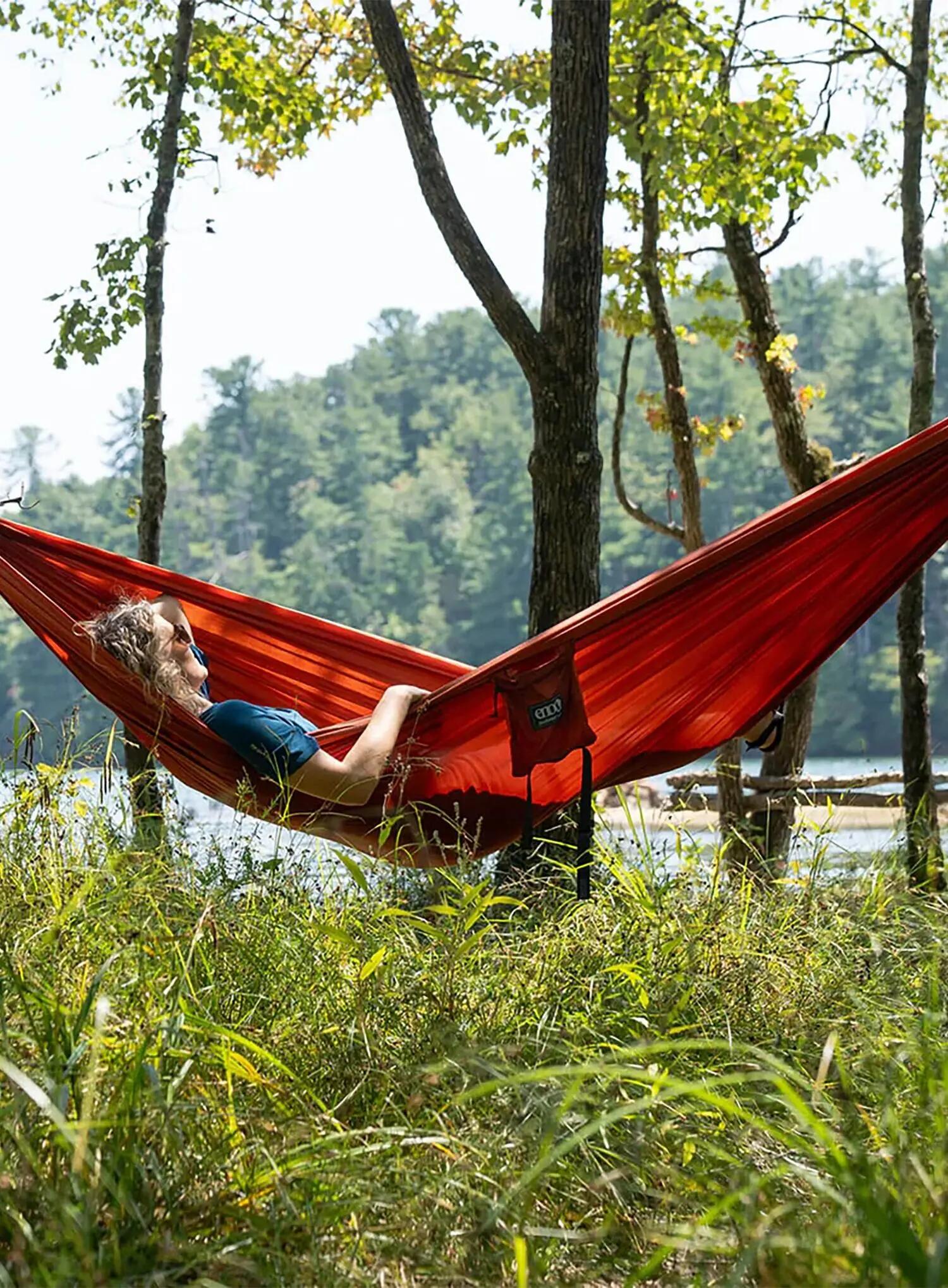Hamak turystyczny ENO DoubleNest Hammock - canyon/coral 2/7
