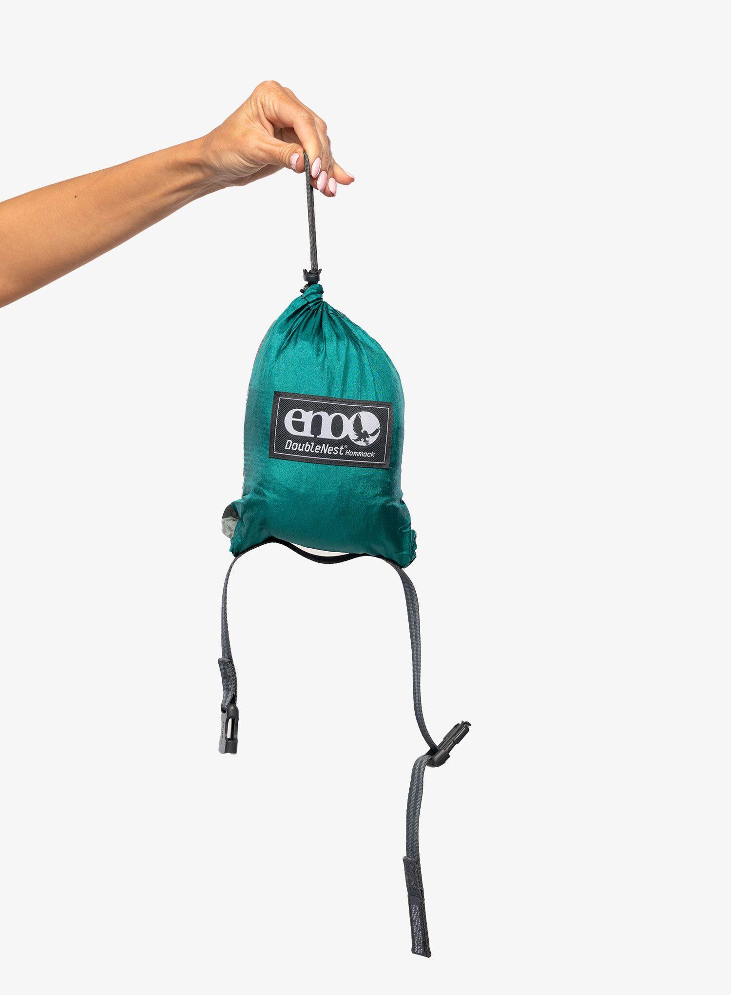 Hamak turystyczny ENO DoubleNest Hammock - seafoam/grey 3/7