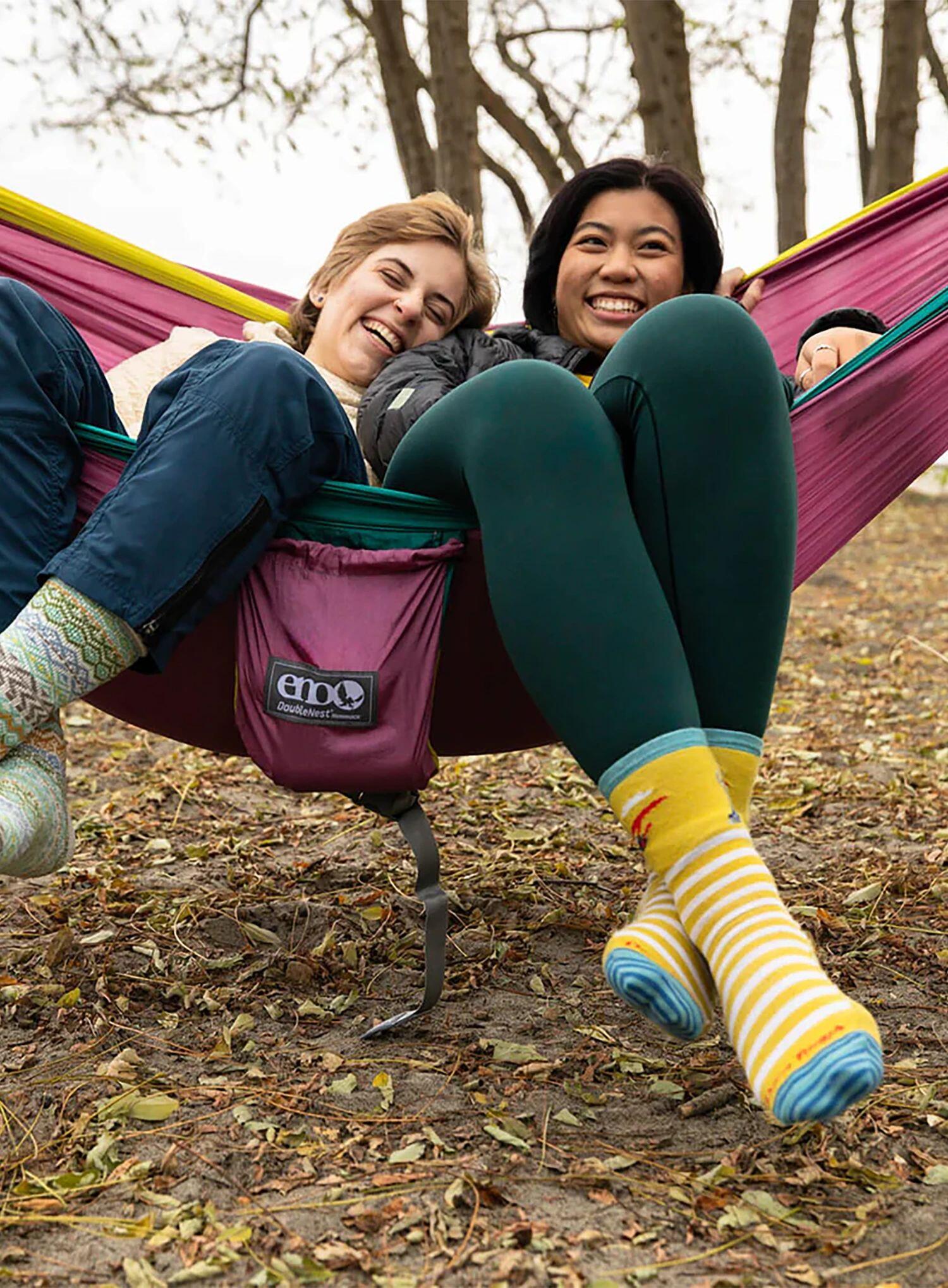 Hamak turystyczny ENO DoubleNest Hammock - seafoam/berry/melon 6/7