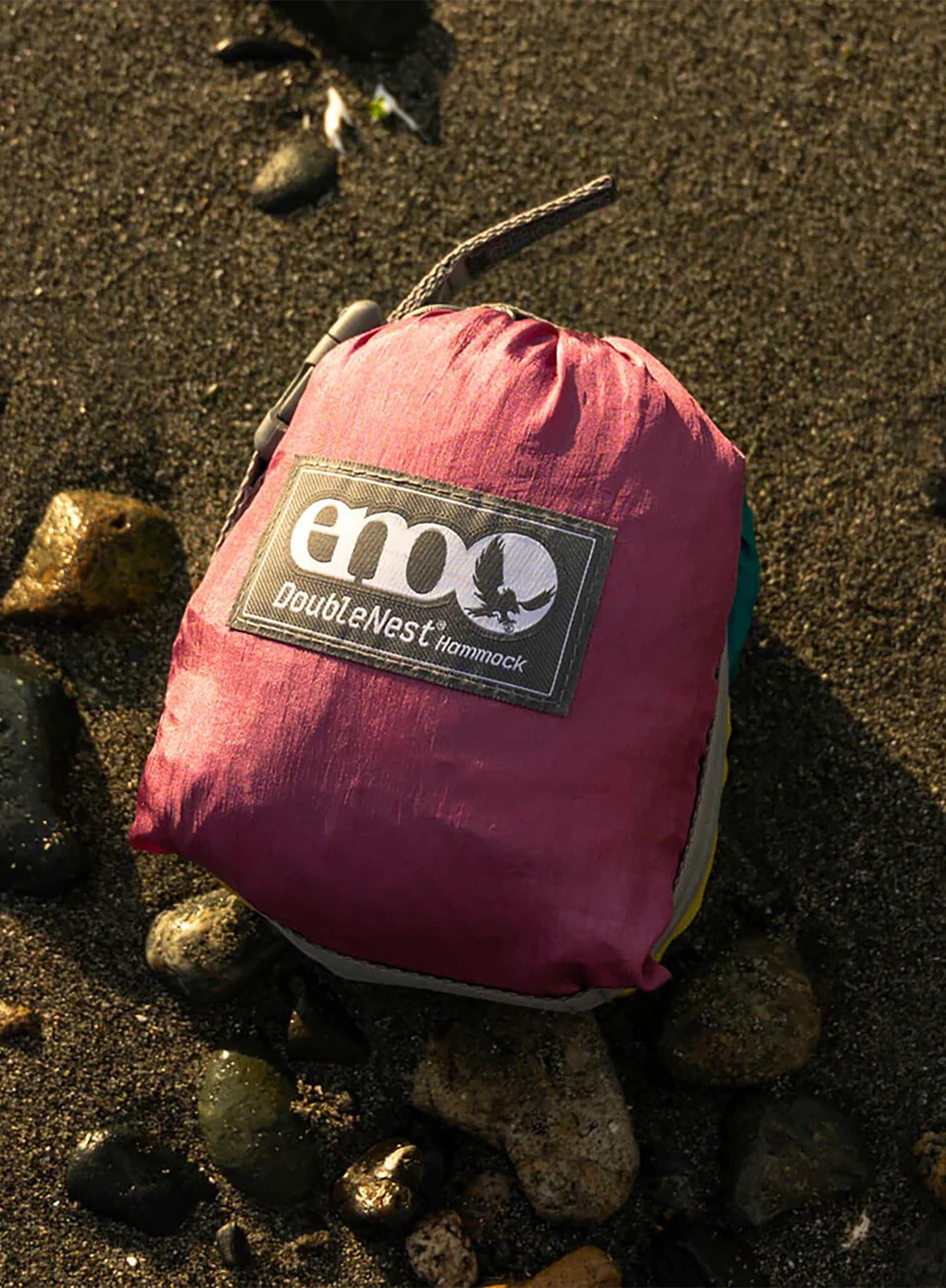 Hamak turystyczny ENO DoubleNest Hammock - seafoam/berry/melon 5/7