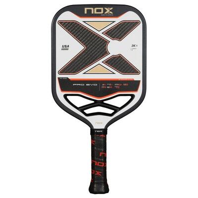 Nox pro evo 3k pickleball racket voor professionele spelers