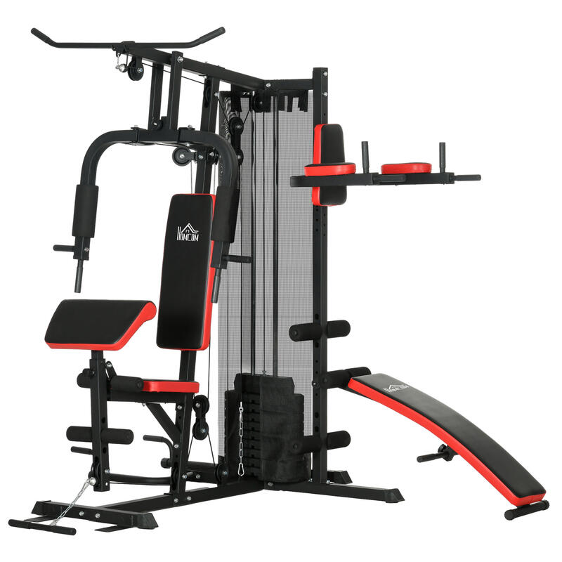 Multi Estação de Musculação SPORTNOW 225x175x200 cm Preto