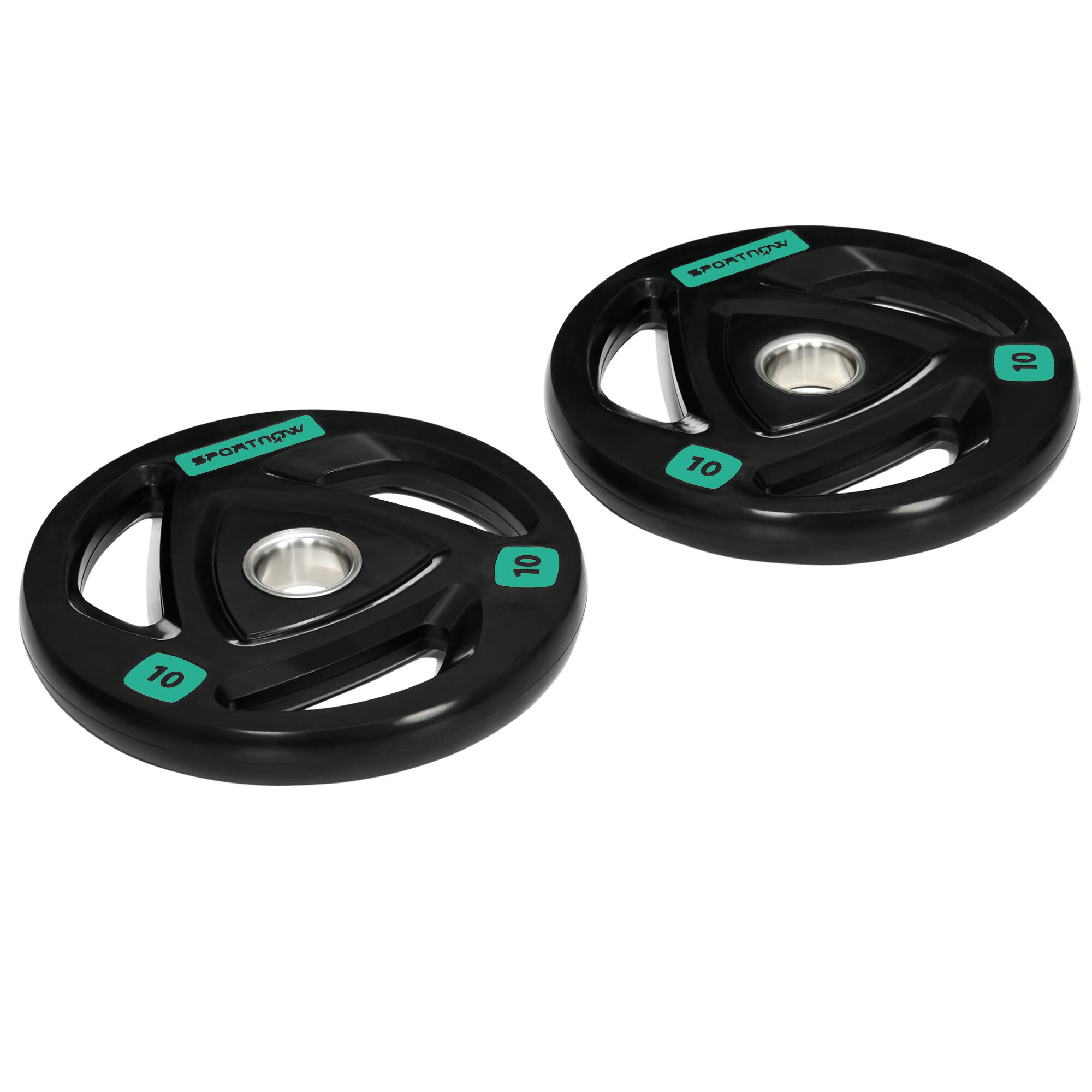 Discos de musculação sportnow 32x32x4cm preto