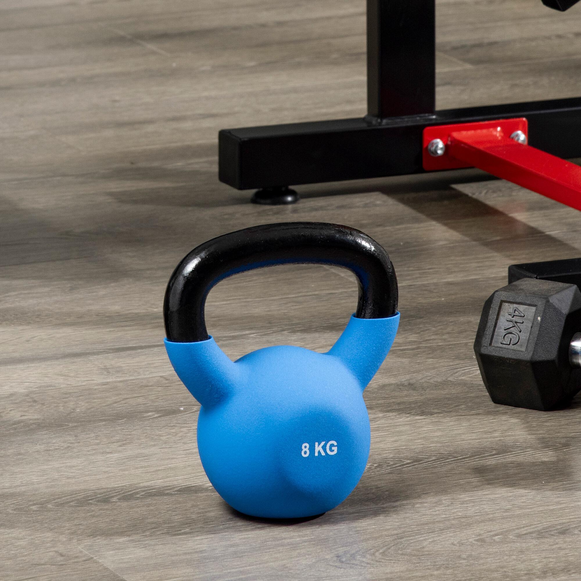 Kettlebell HOMCOM 18x11x20cm Azul 5/7