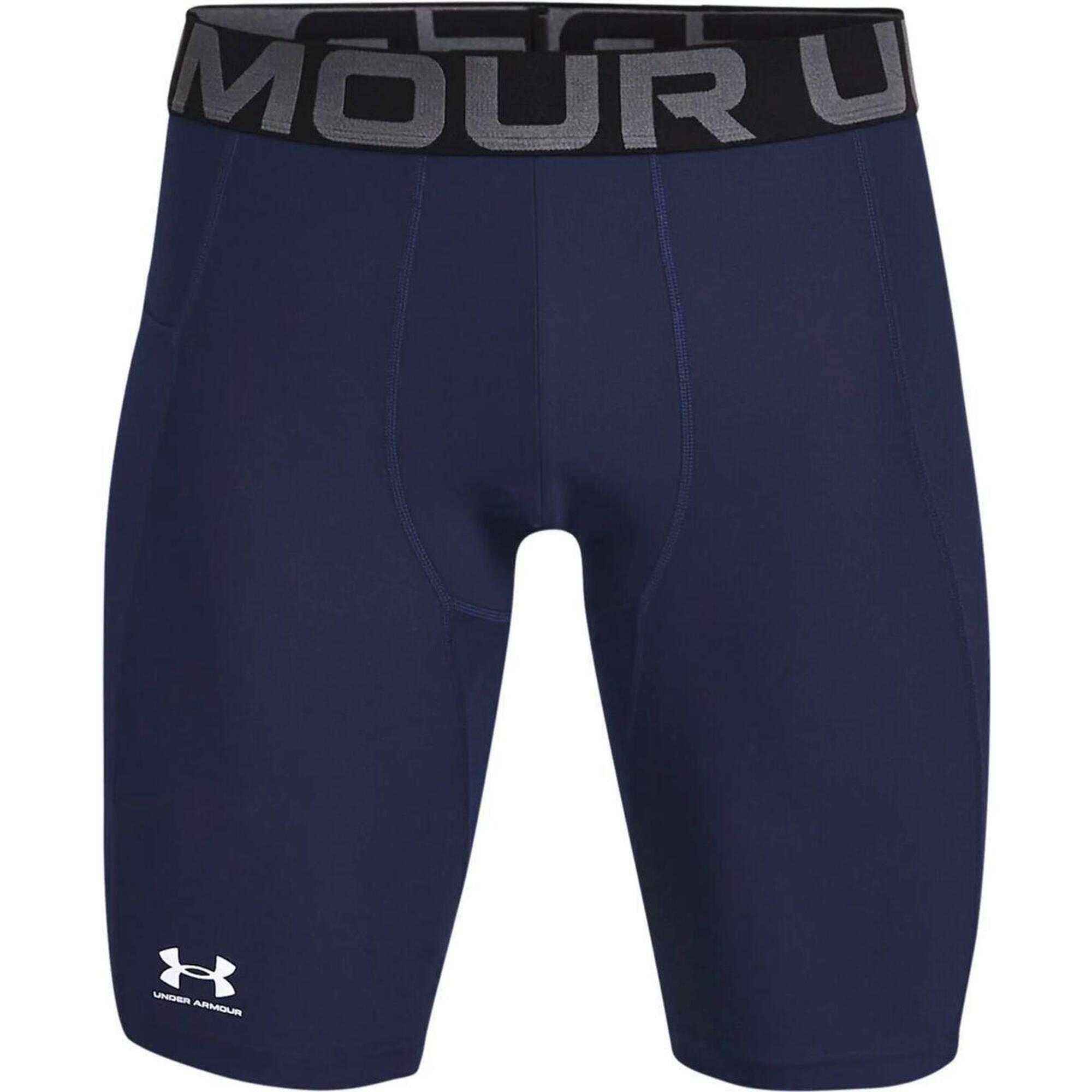 Under Armour - Sous-short Vélo Long À Poche Under Armour Heatgear® - Cycliste De Gymnastique - Blanc|bleu - 40 M - Decathlon