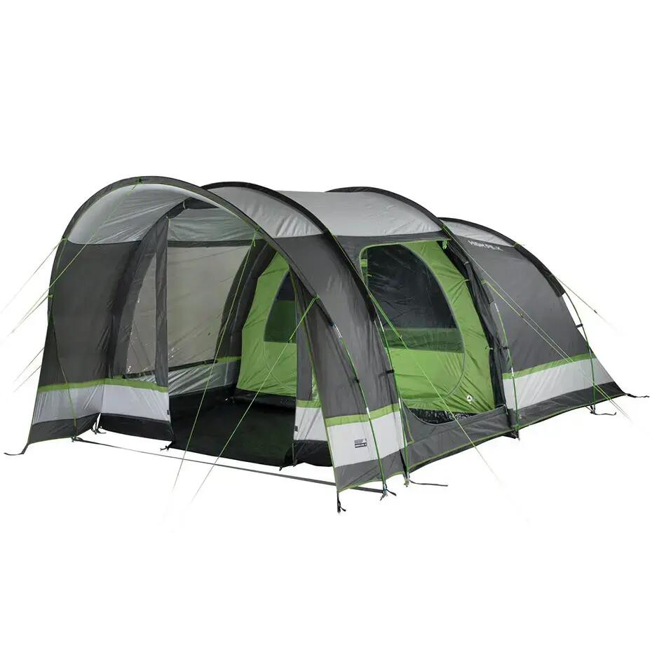 High Peak Brixen 4.0 tunnel tent, sewn-in tent floor, 1.9 m headroom, waterproof