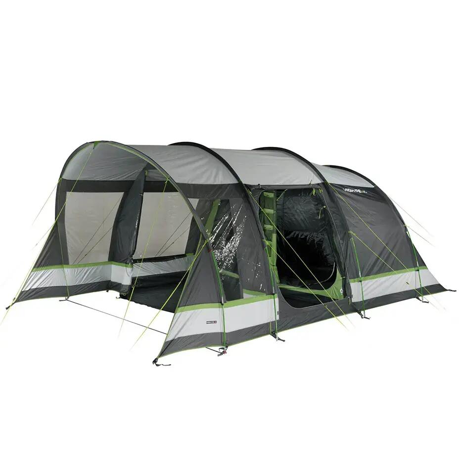 High Peak Garda 4.0 tunnel tent, sewn-in tent floor, 2.0 m height, waterproof