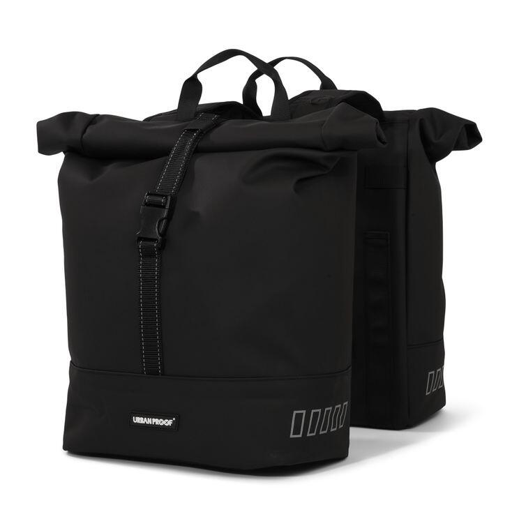 UrbanProof Rolltop Double Bicycle Bag 38L Black