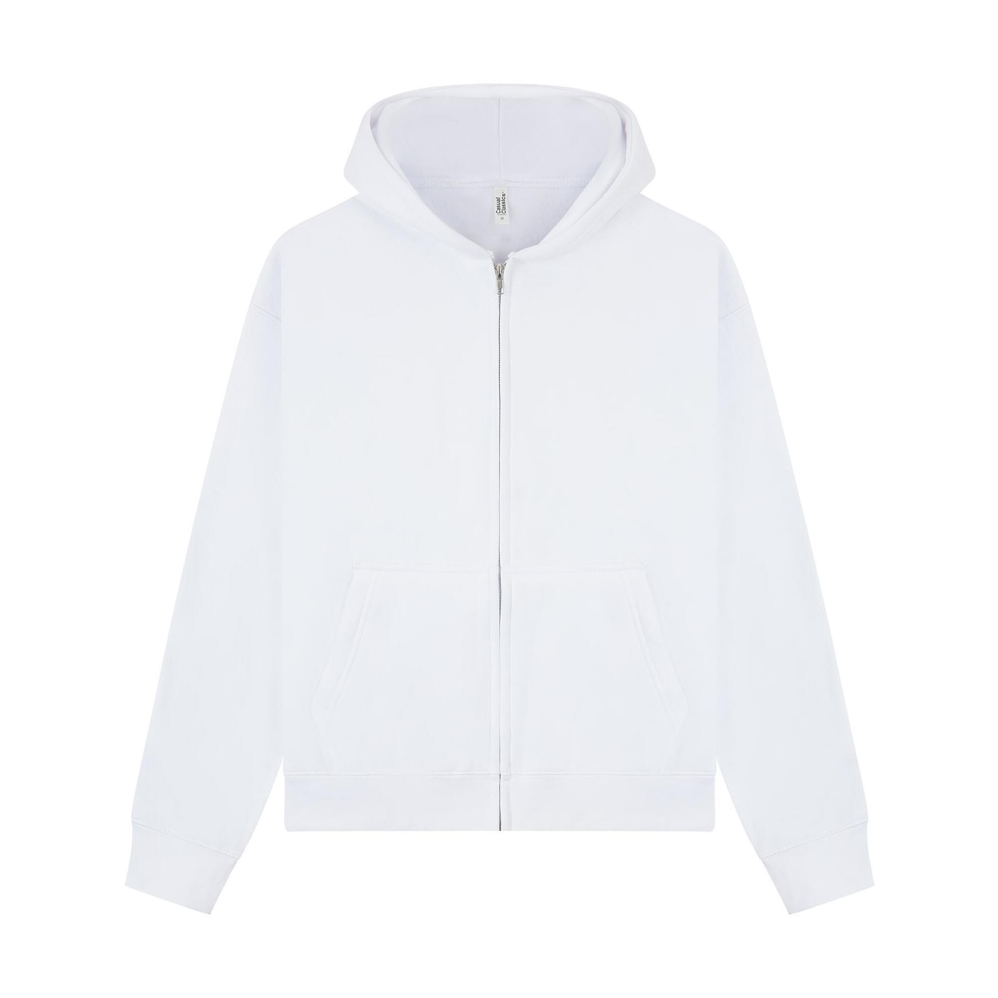Casual Classics Unisex Adult Premium Combed Cotton Boxy Oversized Full Zip