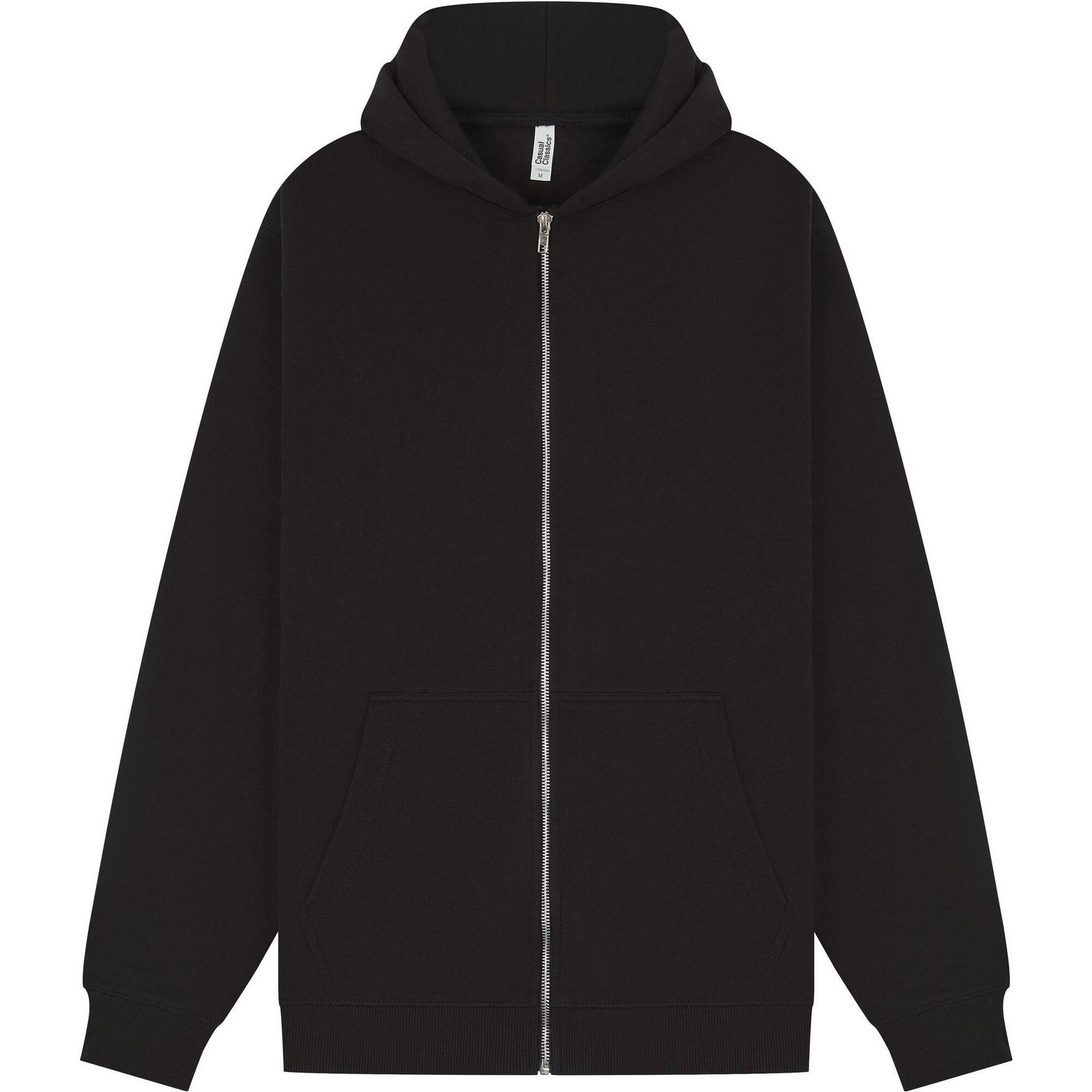 Casual Classics Unisex Adult Core Ringspun Cotton Tall Full Zip Hoodie
