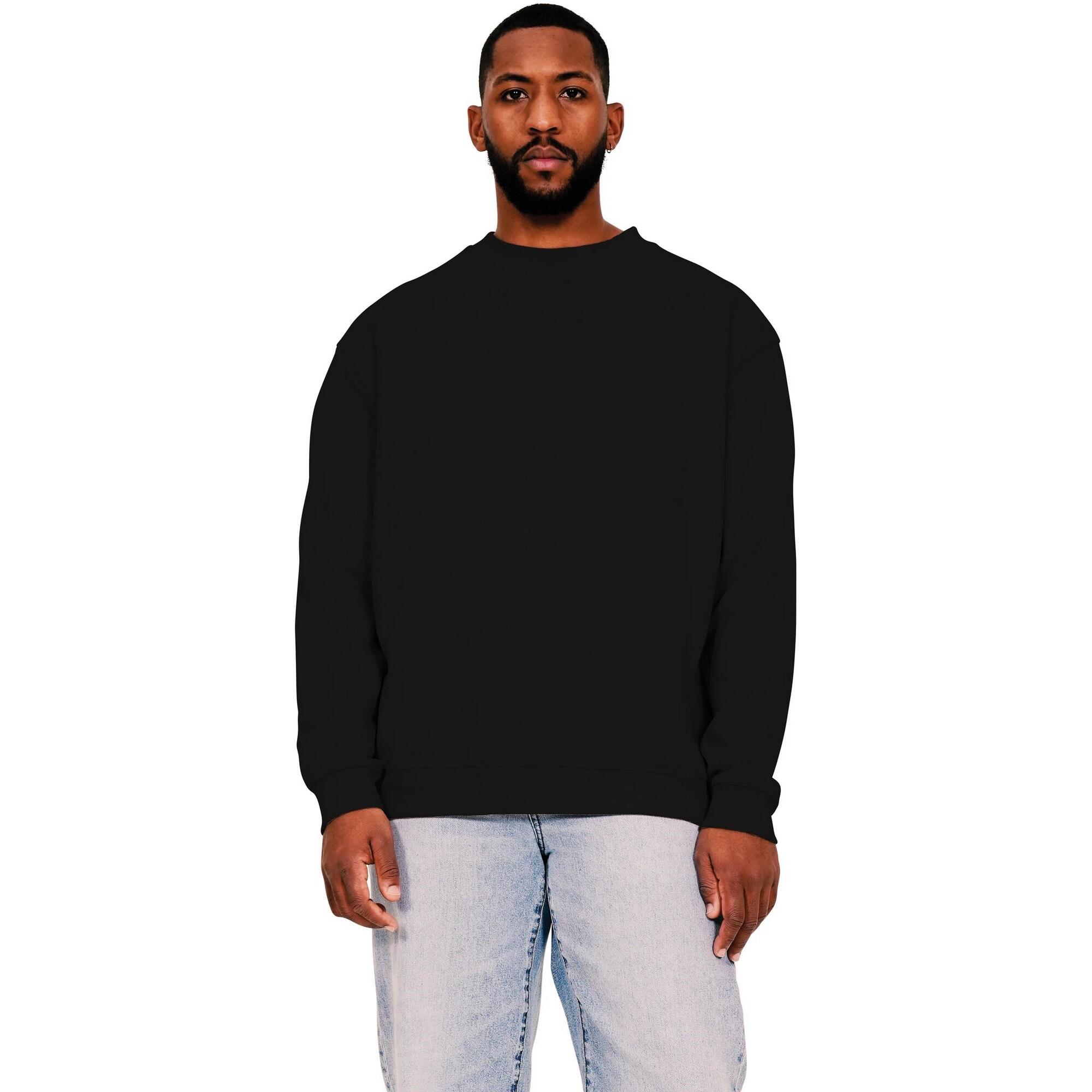 Casual Classics Mens Ringspun Cotton Extended Neckline Oversized Sweatshirt