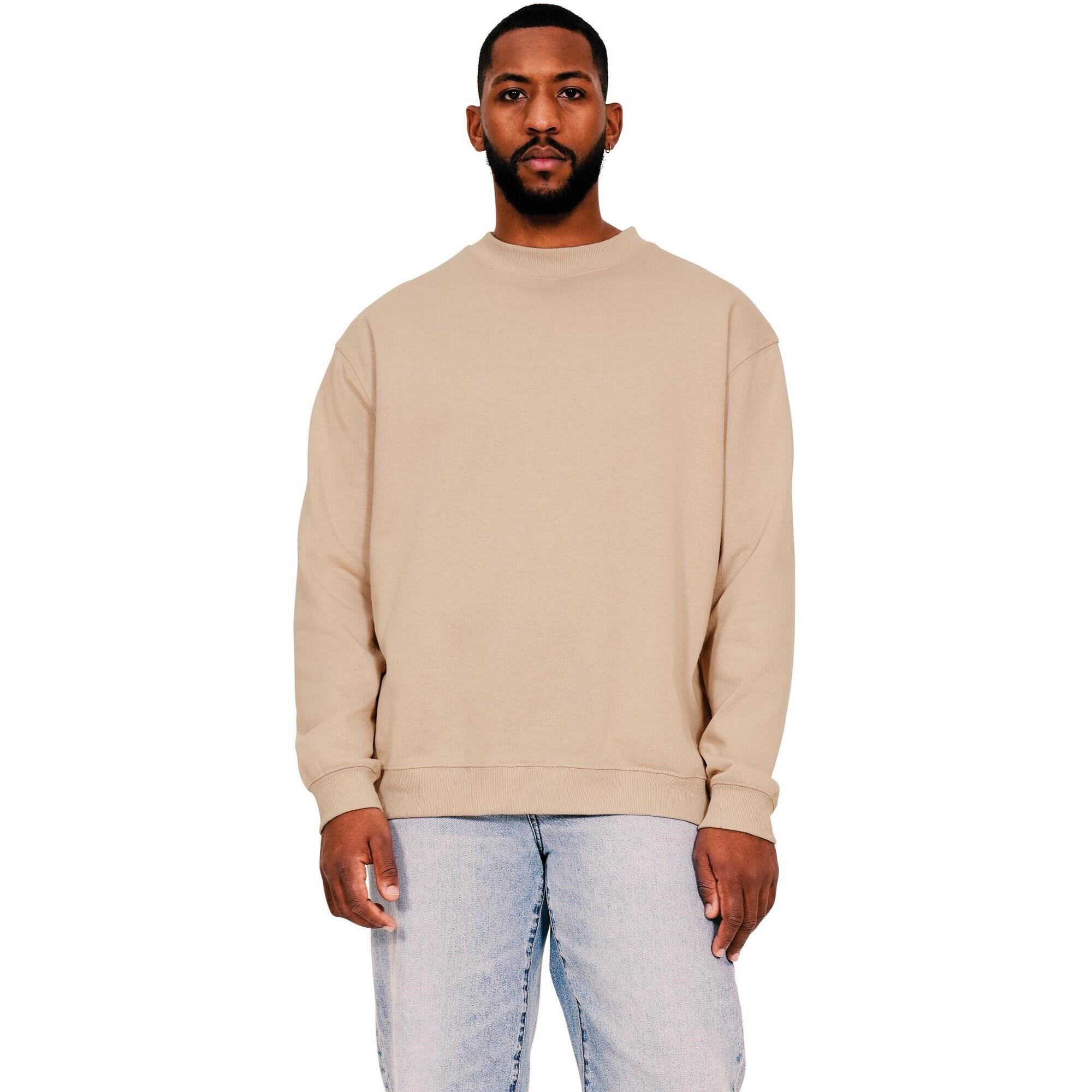 Casual Classics Mens Ringspun Cotton Extended Neckline Oversized Sweatshirt