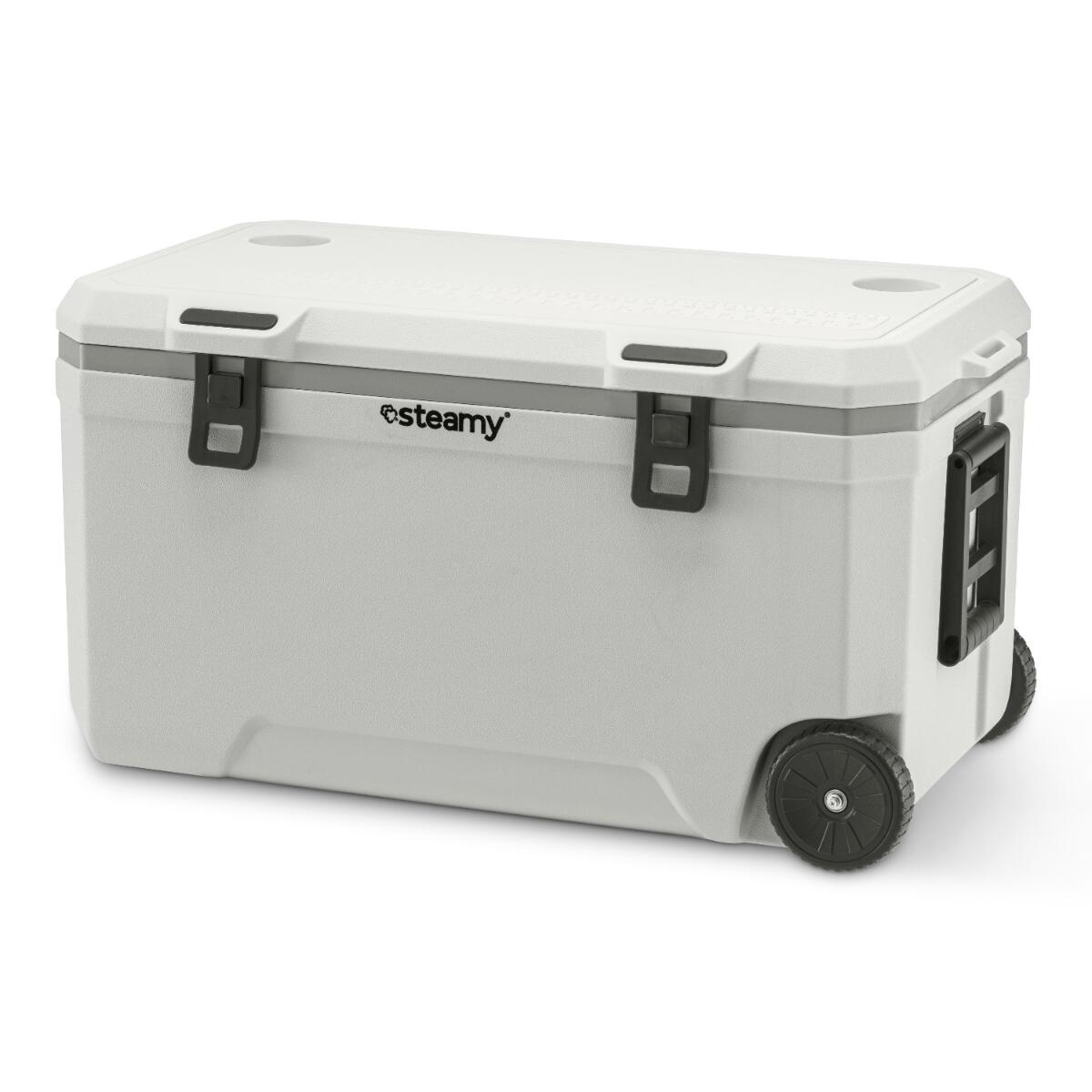 Steamy Marine 120 Roller, Koelbox op wielen, 120L, Wit 2/5