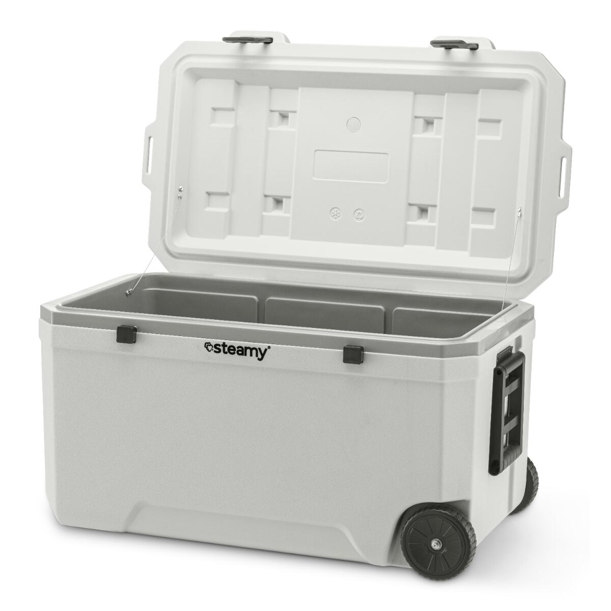 Steamy Marine 120 Roller, Koelbox op wielen, 120L, Wit 4/5