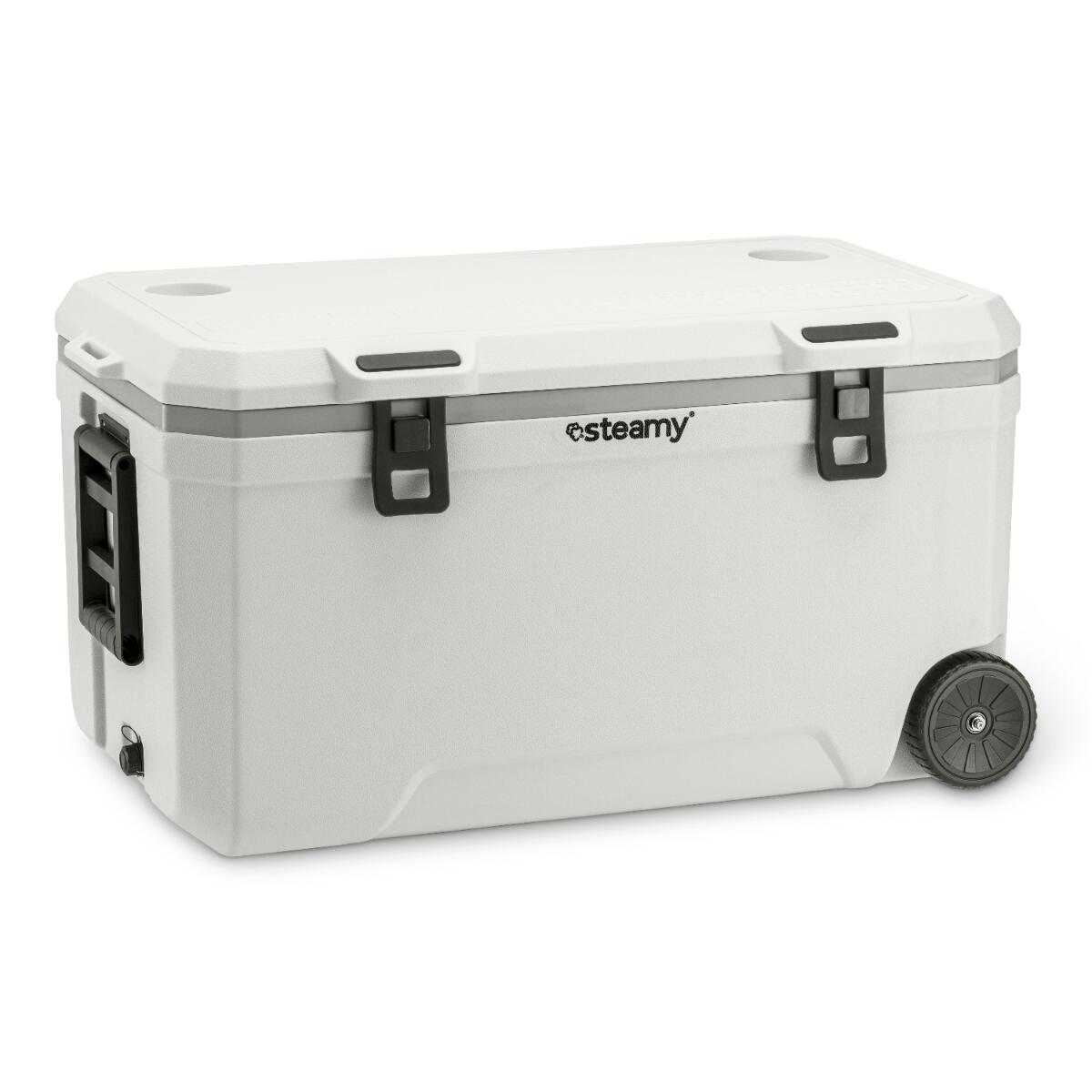 Steamy Marine 120 Roller, Koelbox op wielen, 120L, Wit 3/5