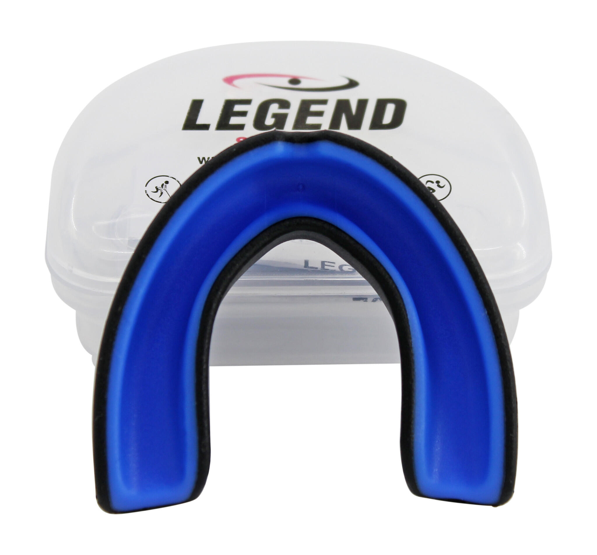 Anti Shock Gebitsbeschermer Heren/Dames Zwart-Blauw - Hoogste kwaliteit - Triple 5/5