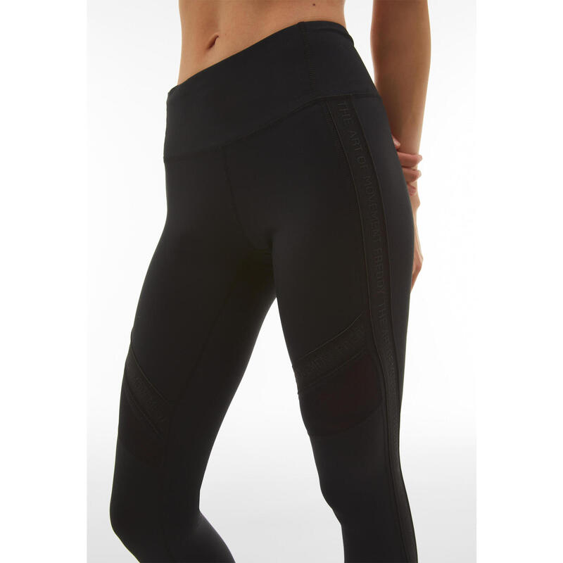 Leggings SuperFit 7/8 avec ruban griffé et inserts en maille