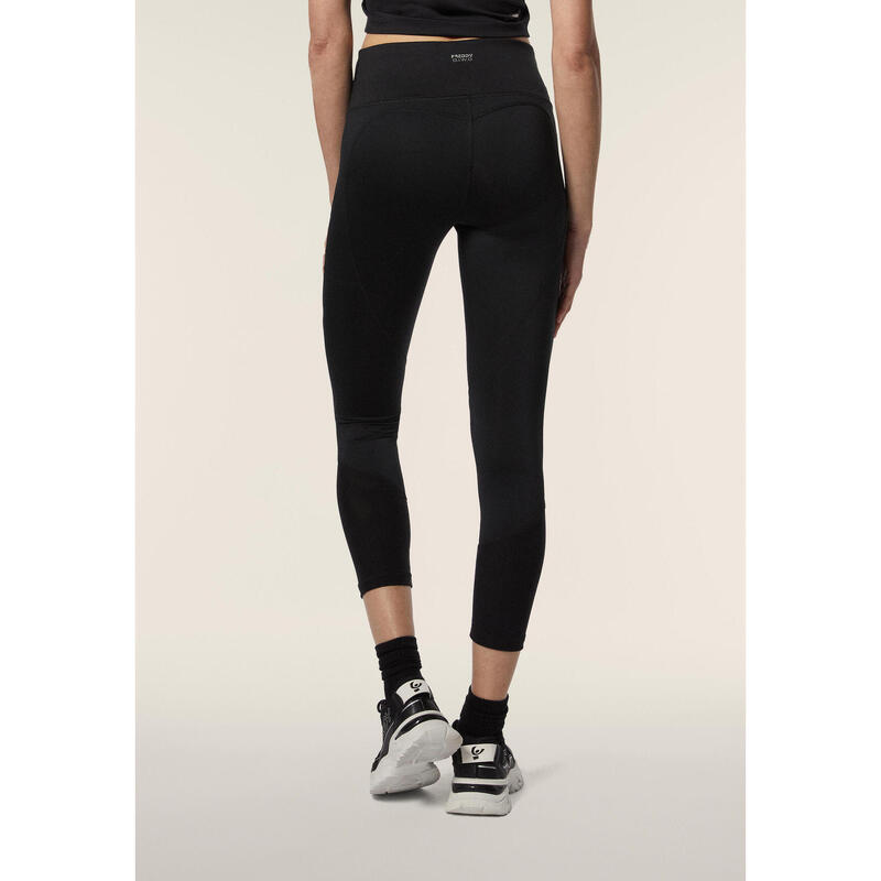 Leggings SuperFit en tissu recyclé avec empiècements en maille