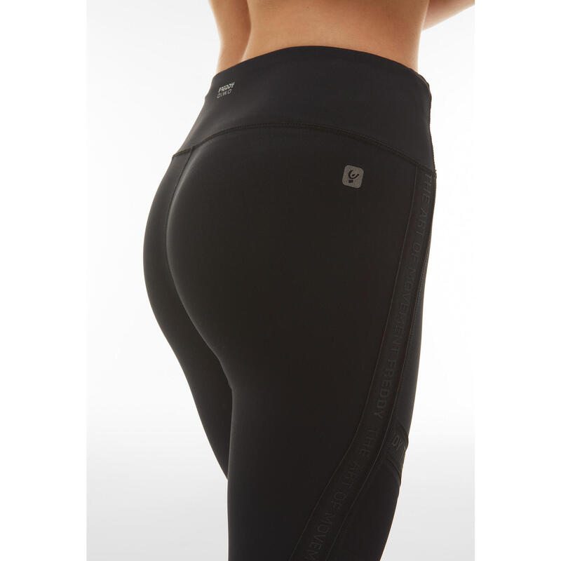 Leggings SuperFit 7/8 avec ruban griffé et inserts en maille