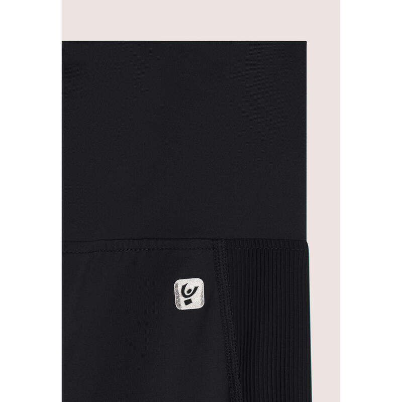 Legging sportif 7/8 à taille haute avec empiècements côtelés