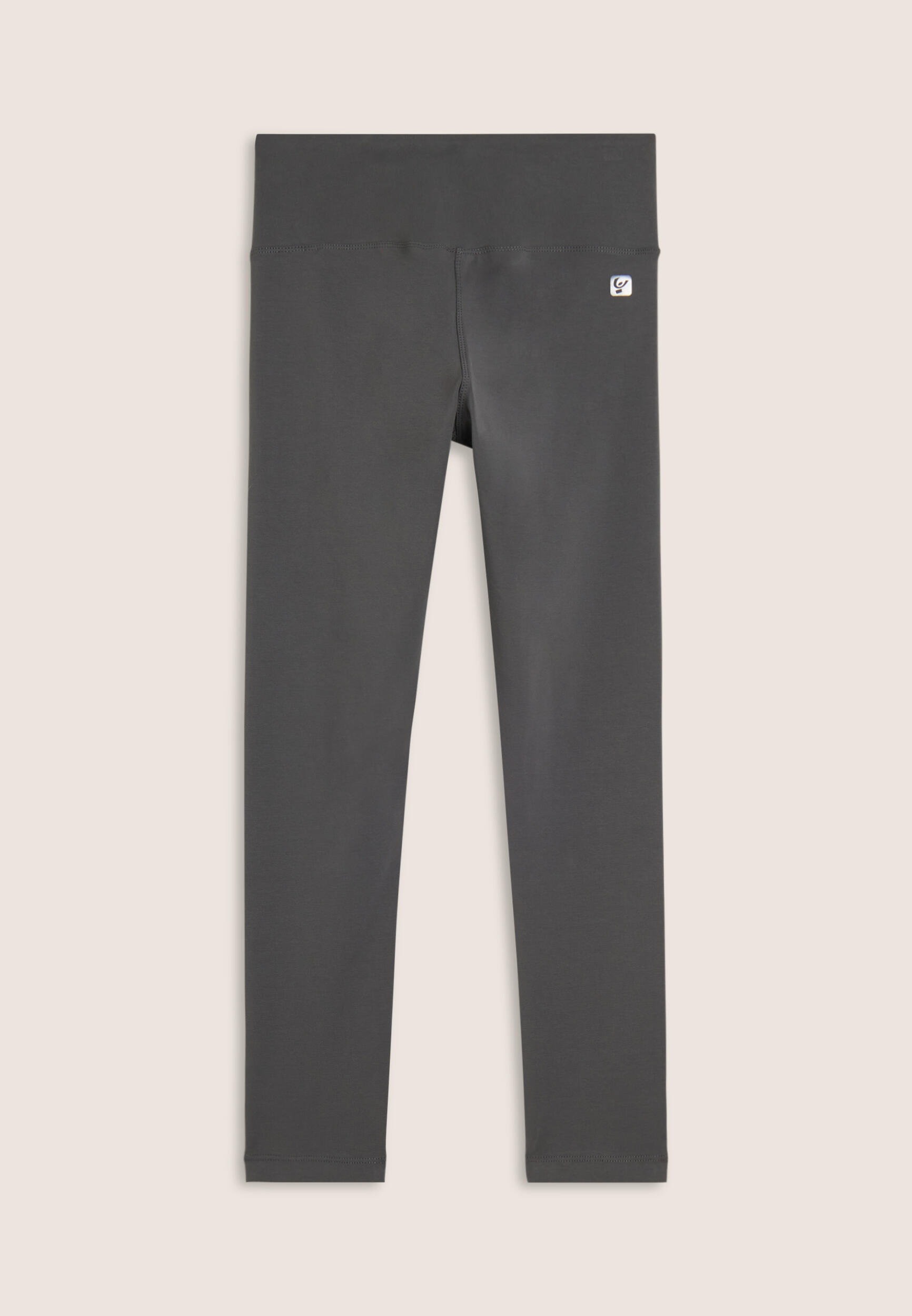 Leggings in cotone con vita alta e carré a cuore 2/3