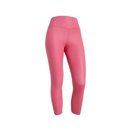 Legging 7/8 taille haute en tissu enduit effet cuir