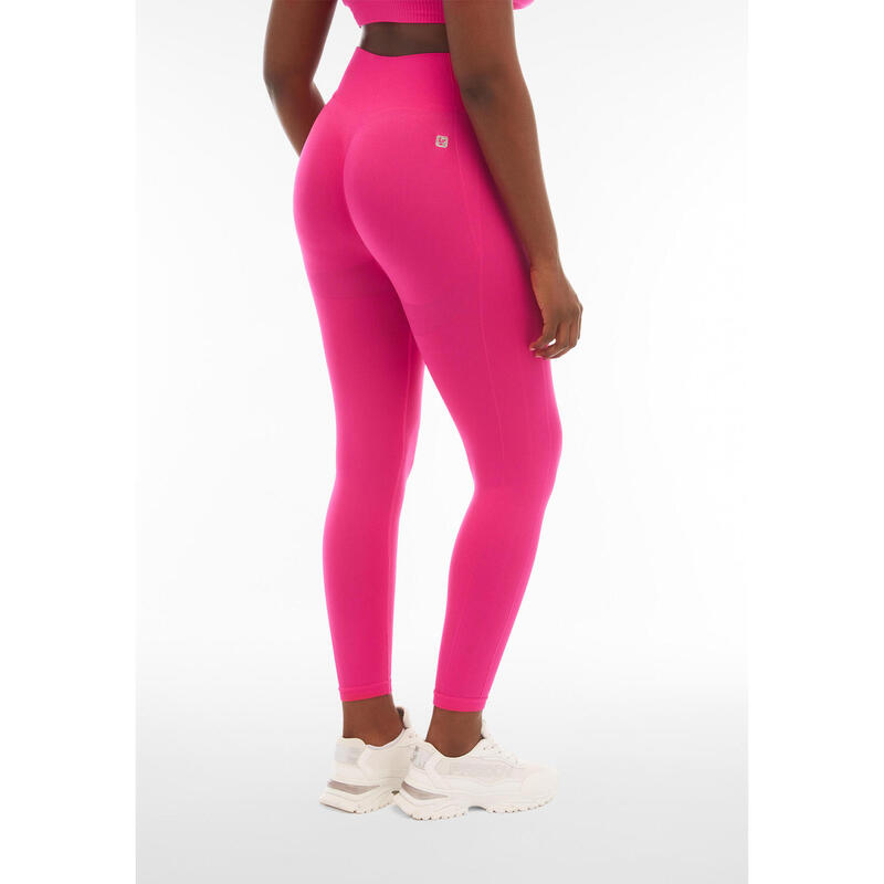 Legging taille haute et longueur 7/8 sans couture avec détails côtelés