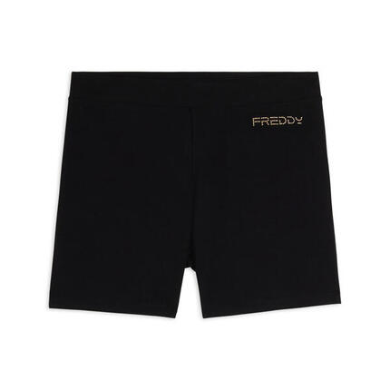 Legging court en jersey avec logo scintillant