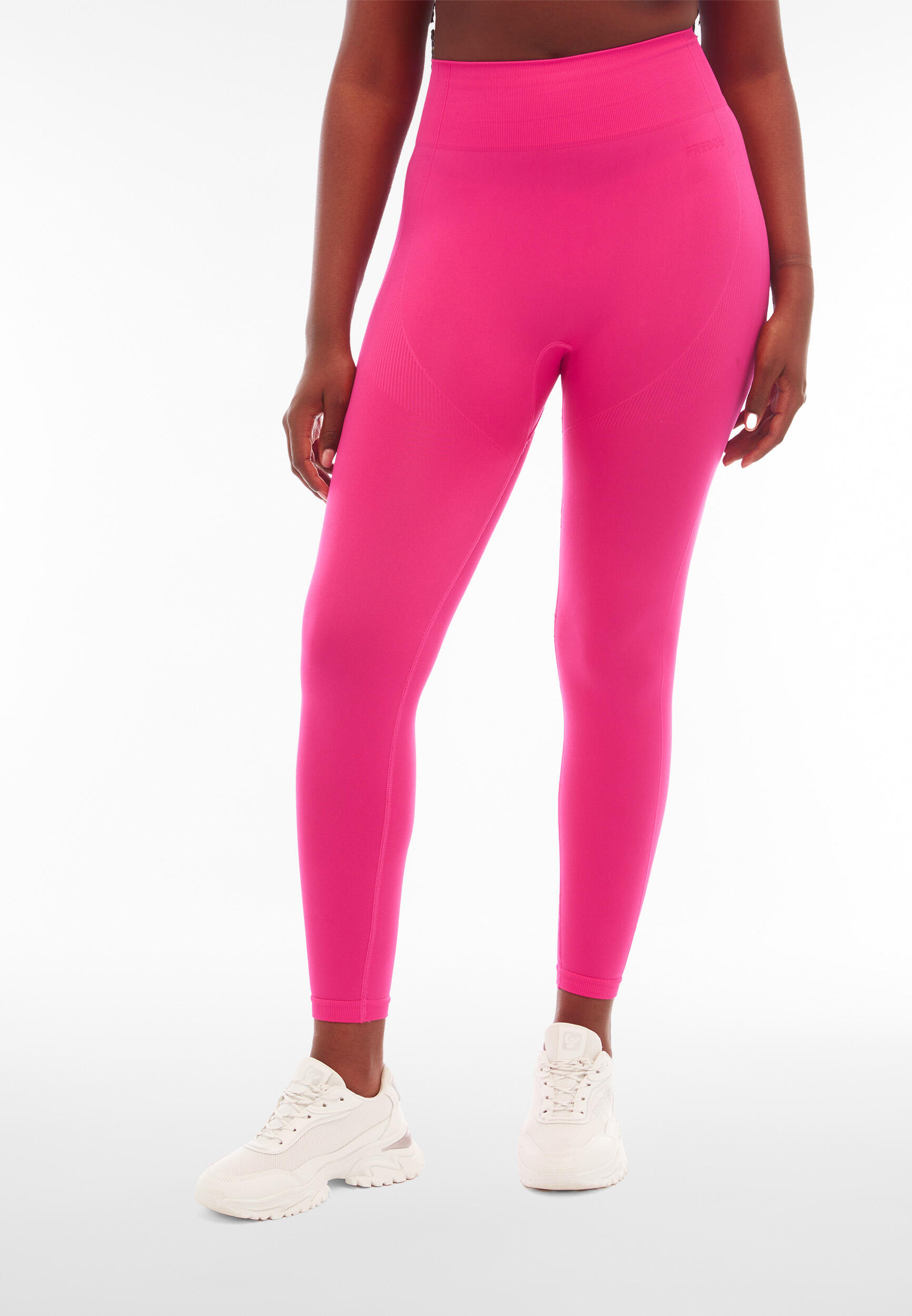 Leggings seamless vita alta 7/8 con dettagli in costina 2/5