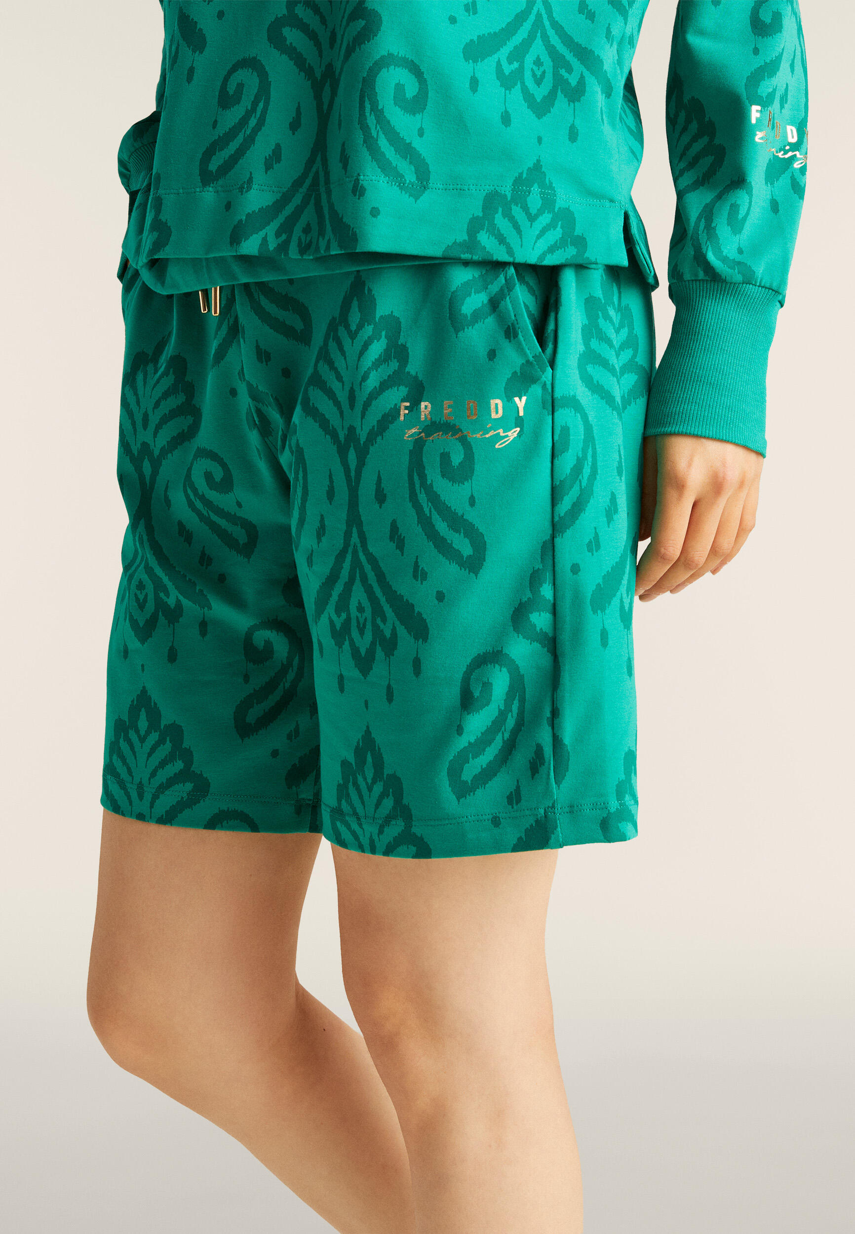 Bermuda en jersey avec imprimé floral 2/5