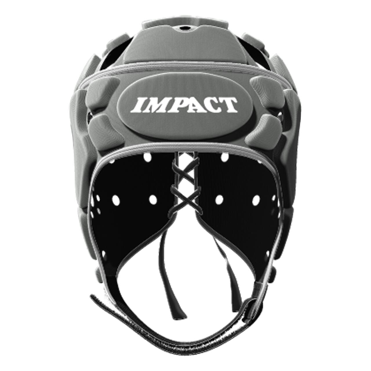 IMPACT Lichtgrijze Rugbyhelm Voor Volwassenen Impact
