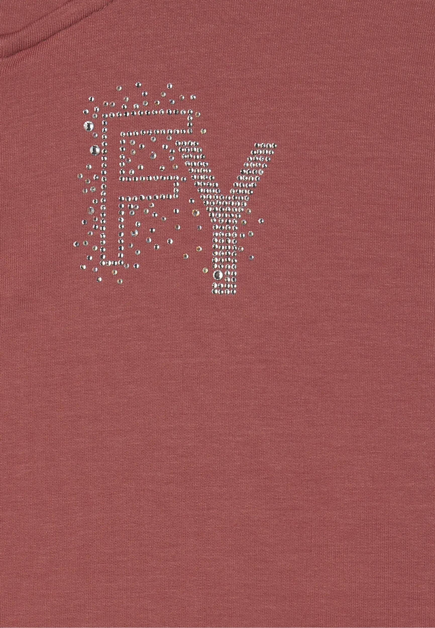 Sudadera con capucha y cremallera y logotipo FY en strass 7/7